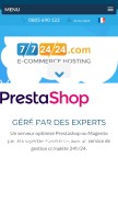 How 772424.hosting looks like on a mobile device such as an iPhone.