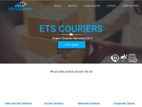 Desktop screenshot for etscouriers.com