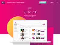 Desktop screenshot for izea.com