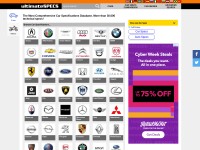 Desktop screenshot for ultimatespecs.com