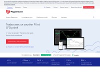 Desktop screenshot for pepperstone.com