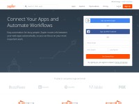 Desktop screenshot for zapier.com