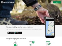 Desktop screenshot for geocaching.com