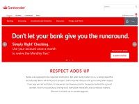 Desktop screenshot for santanderbank.com