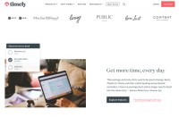 Desktop screenshot for gettimely.com