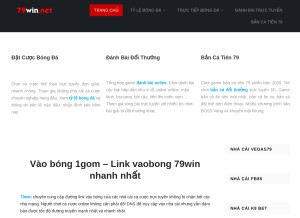 How 79win.net looks like on a tablet such as an iPad.