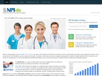 Desktop screenshot for npidb.org