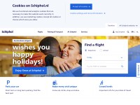 Desktop screenshot for schiphol.nl