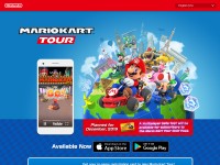 Desktop screenshot for mariokarttour.com