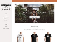Desktop screenshot for justsayingclothing.com