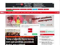 Desktop screenshot for blikk.hu