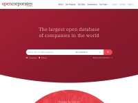 Desktop screenshot for opencorporates.com