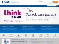Desktop screenshot for thinkbank.com