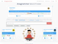 Desktop screenshot for anagrammer.com
