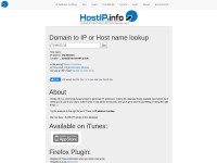 Desktop screenshot for hostip.info