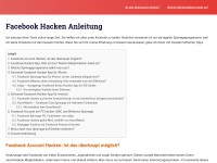 Desktop screenshot for facebookhacken.com