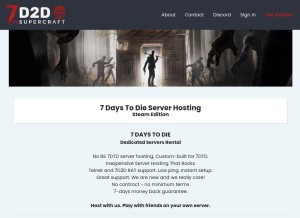 How 7d2d.net looks like on a tablet such as an iPad.