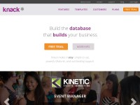 Desktop screenshot for knack.com