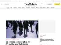Desktop screenshot for lesechos.fr