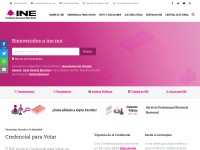 Desktop screenshot for ine.mx