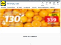 Desktop screenshot for lidl.hu