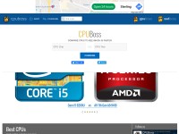 Desktop screenshot for cpuboss.com