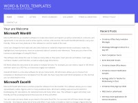 Desktop screenshot for wordexceltemplates.com