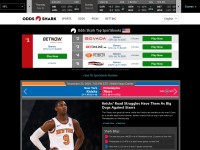 Desktop screenshot for oddsshark.com