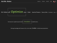 Desktop screenshot for askmrrobot.com