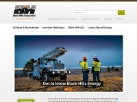 Desktop screenshot for blackhillscorp.com