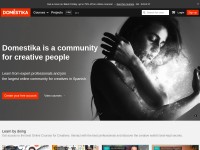 Desktop screenshot for domestika.org