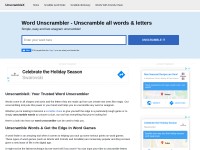 Desktop screenshot for unscramblex.com