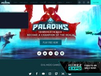 Desktop screenshot for paladins.com