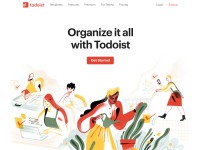Desktop screenshot for todoist.com
