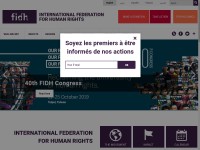 Desktop screenshot for fidh.org