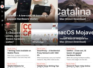 How 7labs.io looks like on a tablet such as an iPad.