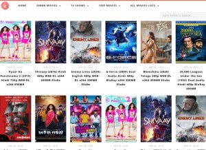 How 7starhd.life looks like on a tablet such as an iPad.