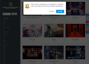 How 7wallpapers.net looks like on a tablet such as an iPad.
