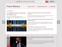 Desktop screenshot for paulweiss.com