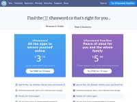 Desktop screenshot for 1password.ca