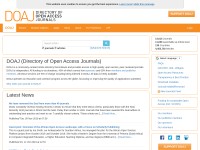 Desktop screenshot for doaj.org