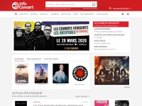 Desktop screenshot for infoconcert.com