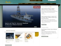 Desktop screenshot for apachecorp.com