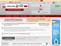 Desktop screenshot for online2pdf.com