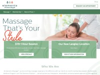 Desktop screenshot for elementsmassage.ca