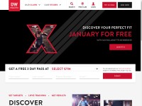 Desktop screenshot for dwfitnessfirst.com