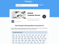 Desktop screenshot for rhymedb.com