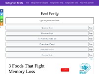 Desktop screenshot for instagram-fonts.netstudy.in