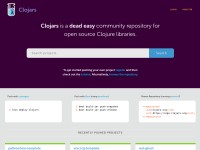 Desktop screenshot for clojars.org