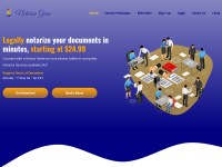 Desktop screenshot for notarizegenie.com